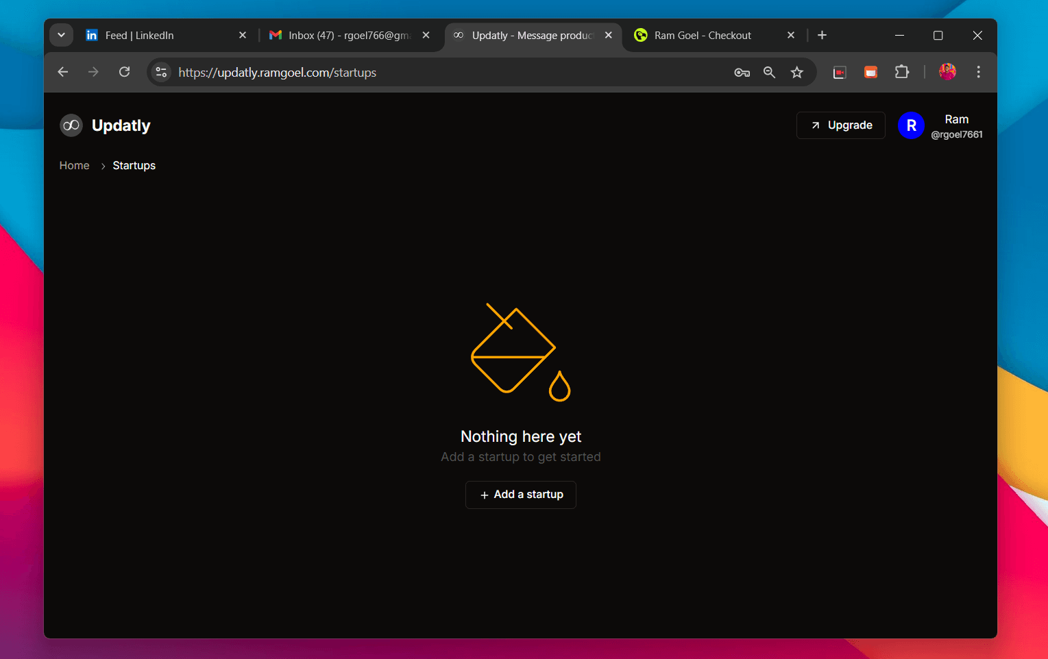 Create your account